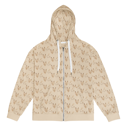 Sudadera con cremallera y capucha Embrace Repeat Sand