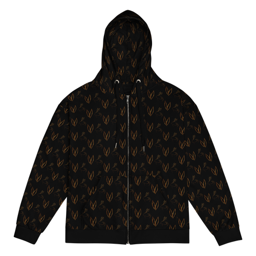 Sudadera con cremallera y capucha Embrace Repeat Noir