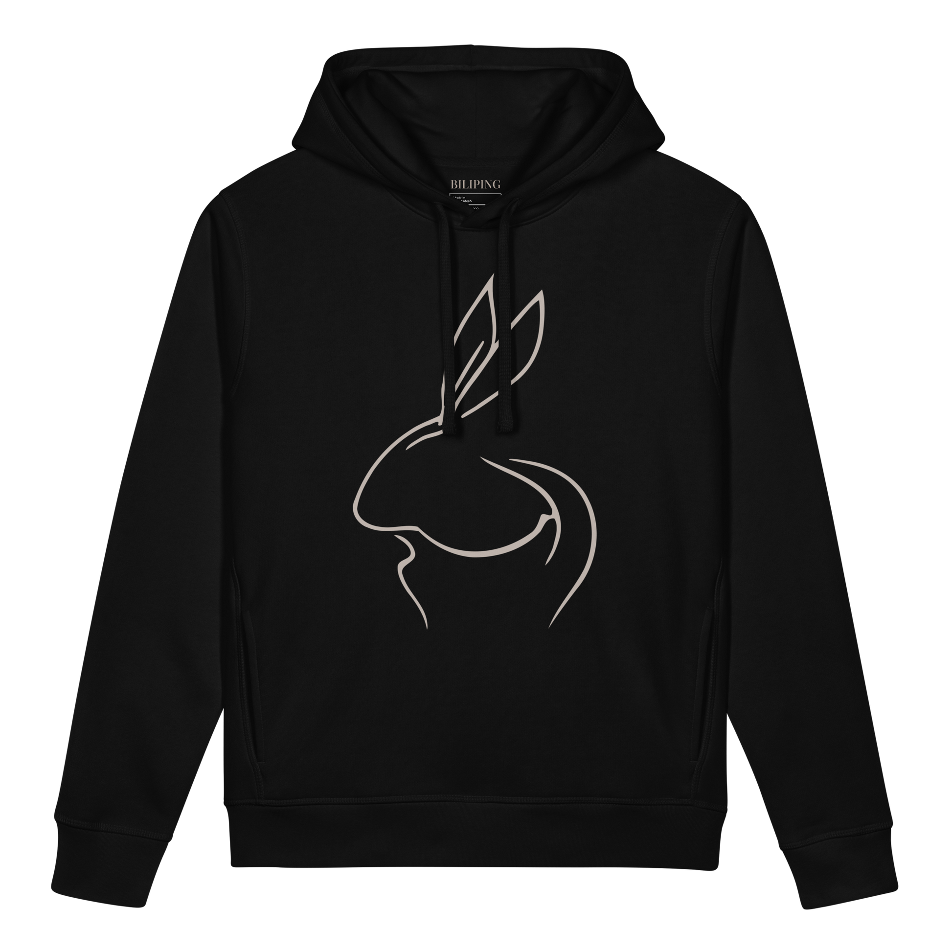 Embrace Hoodie Line Noir Noir
